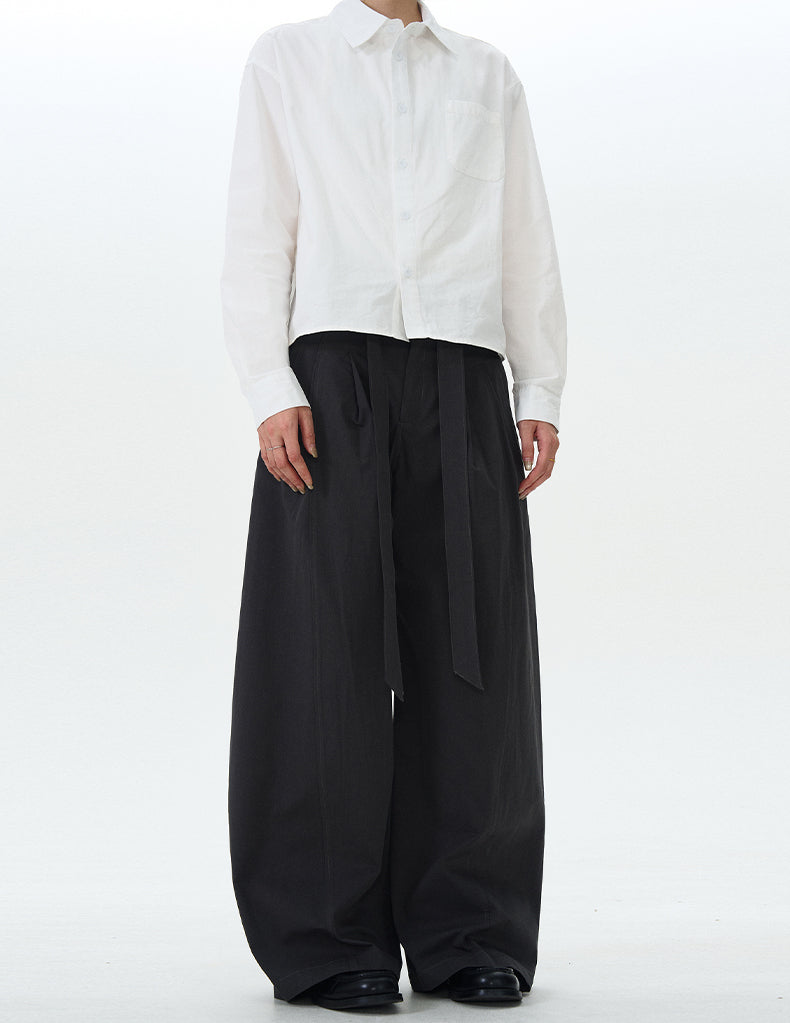 MADWITCH MINIMALIST DRAWSTRING CASUAL PANTS #RK176
