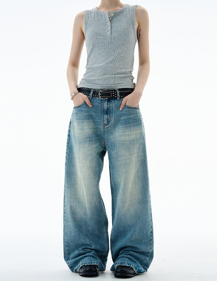 MADWITCH HIGH-STREET WIDE LEG JEANS #CK9677
