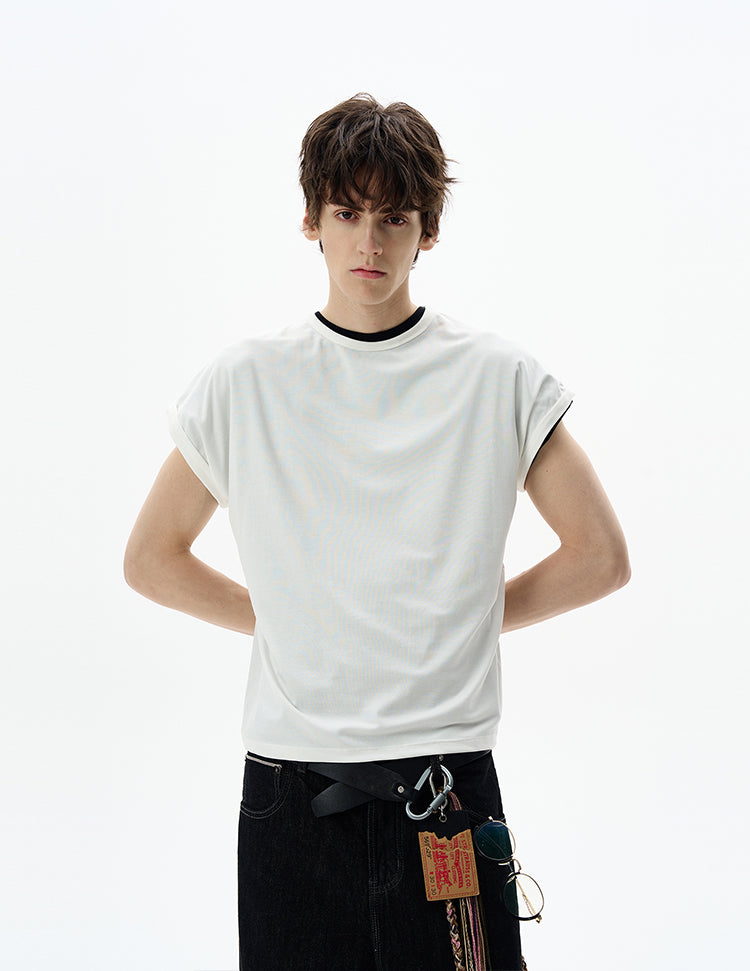 MADWITCH WING-SLEEVE STRUCTURED TEE #27342
