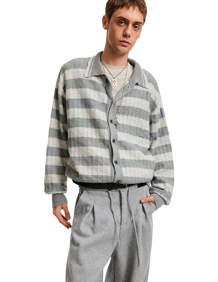 MADWITCH STRIPE LAZY CARDIGAN #68966