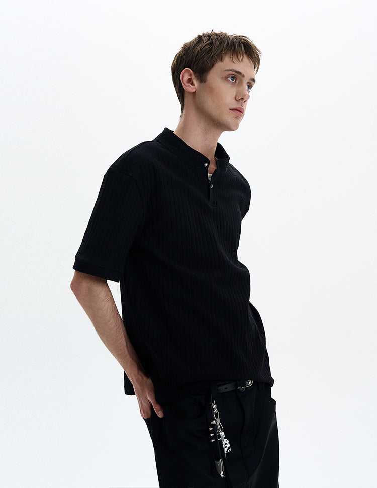 MADWITCH HENLEY NECK SHORT SLEEVE #G1343