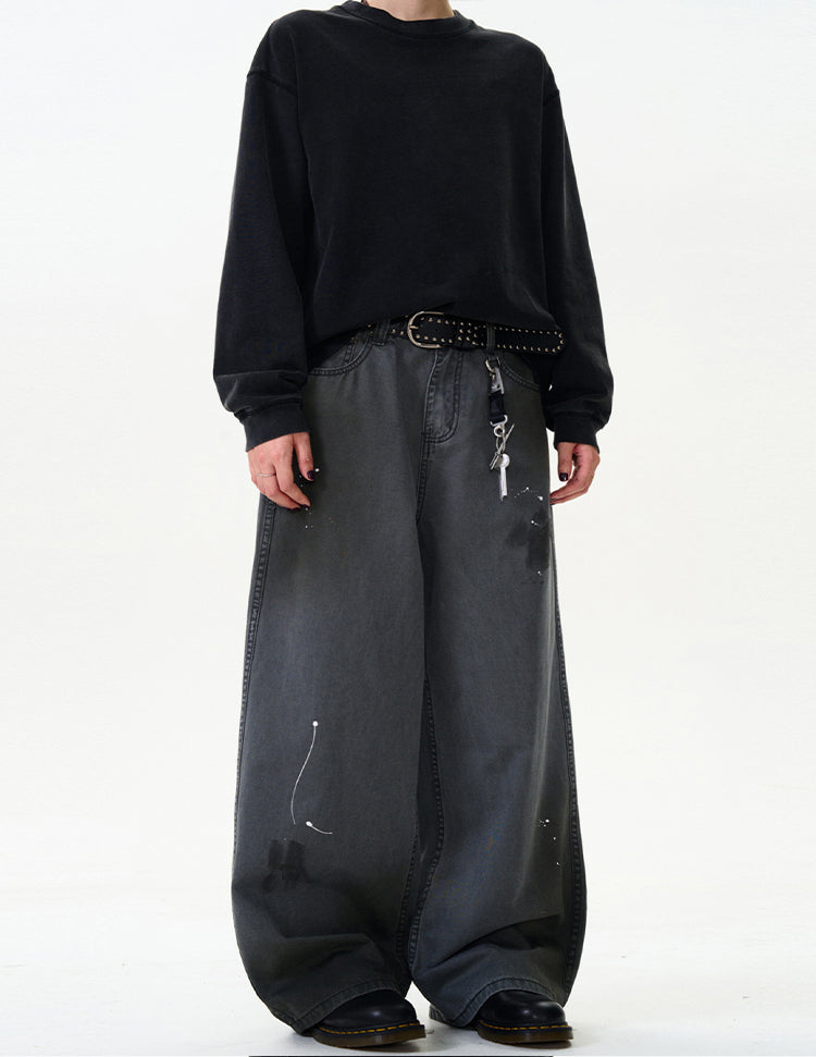 MADWITCH STRAIGHT-LEG WIDE-LEG JEANS #CK9332