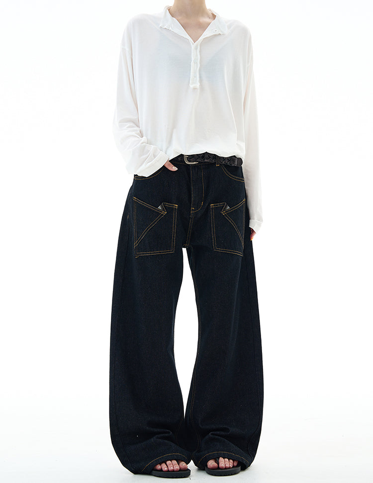 MADWITCH REVERSIBLE DENIM JEANS #DR8217