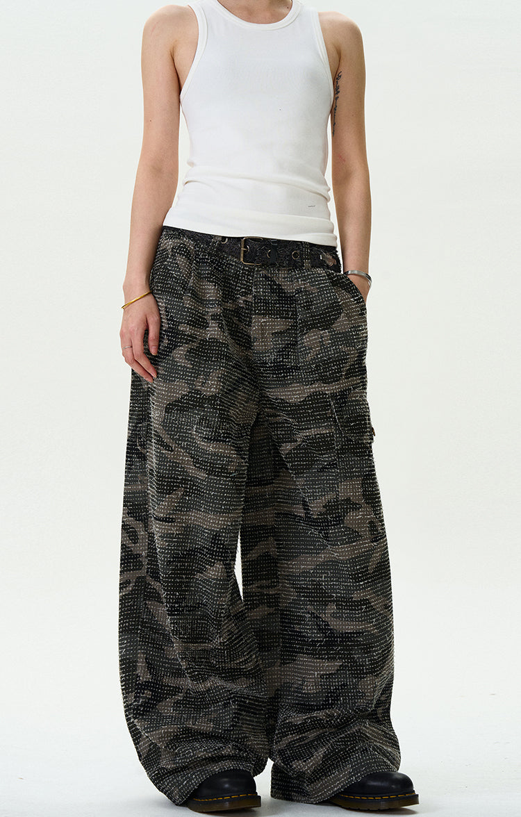 MADWITCH LOOSE FIT HIGH STREET CARGO PANTS #L382
