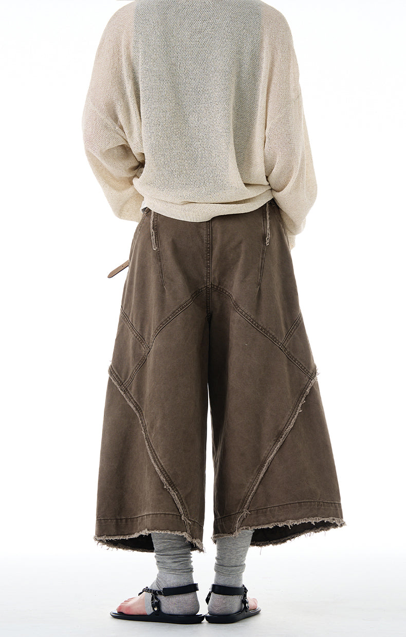 MADWITCH VINTAGE RAW-EDGE CARGOS #CK3529B
