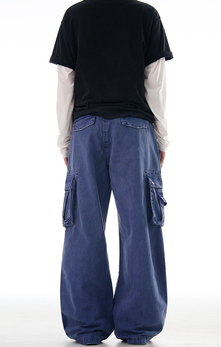MADWITCH BAGGY WIDE LEG CARGO PANTS #Z003