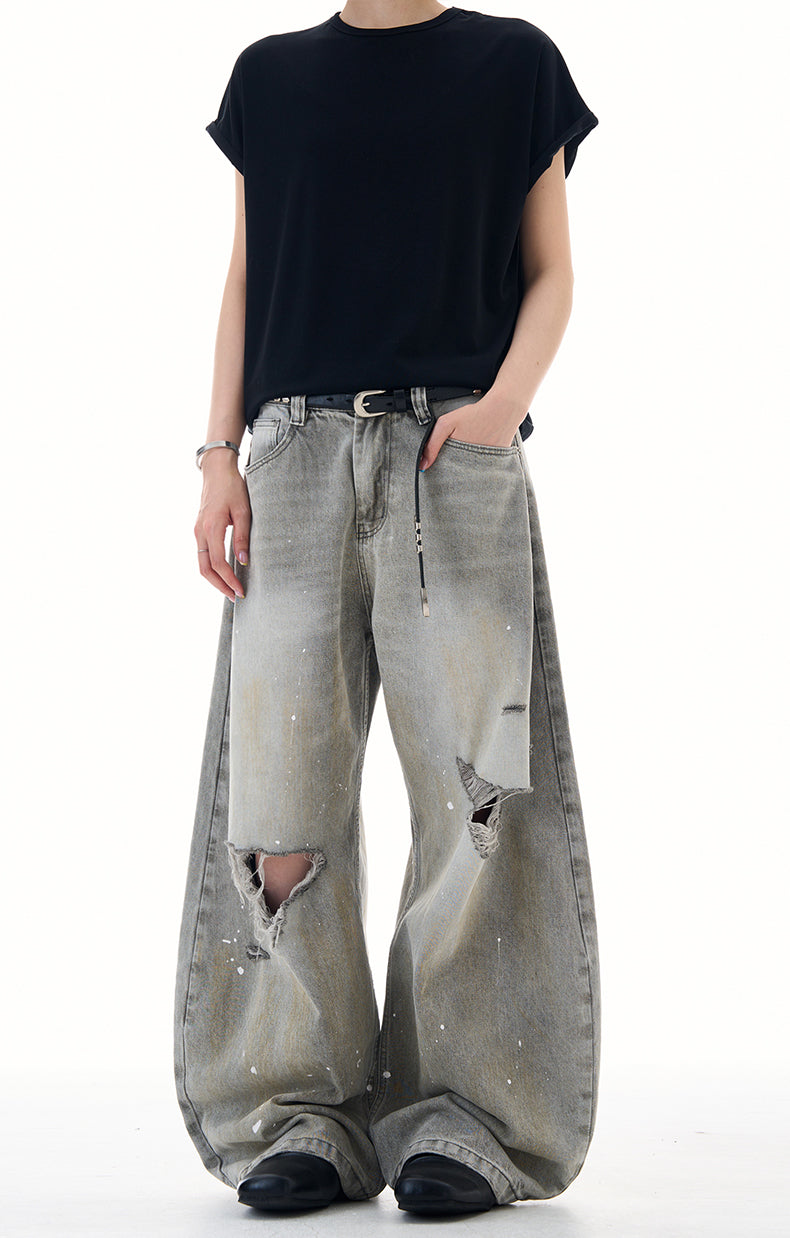 MADWITCH UNISEX RELAXED FIT DENIM PANTS #FX080