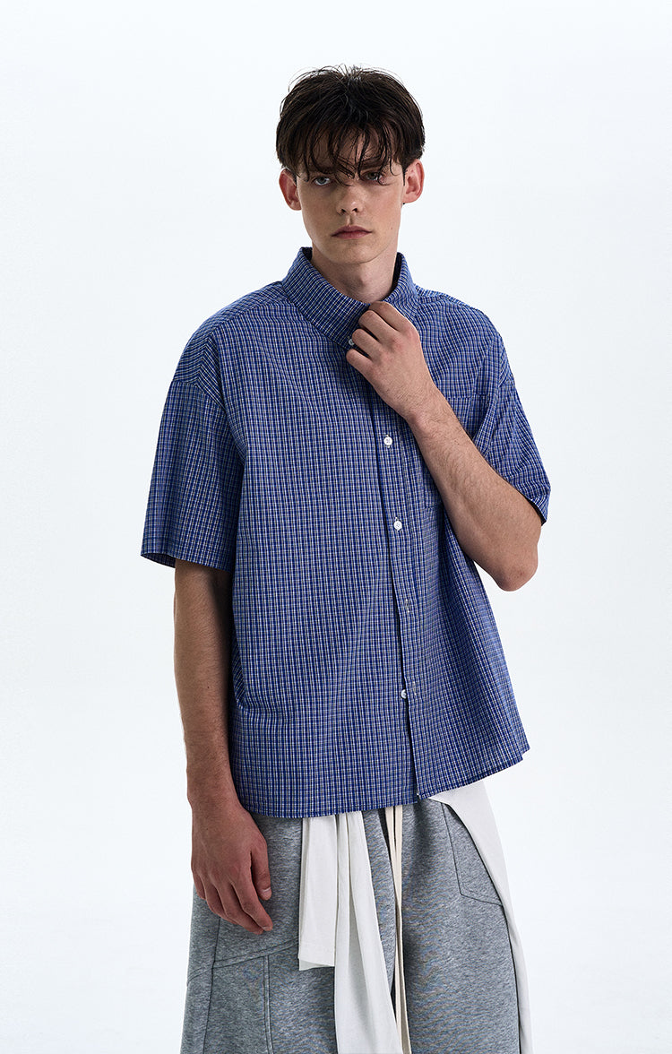 MADWITCH PREPPY PLAID SHIRT #CR216