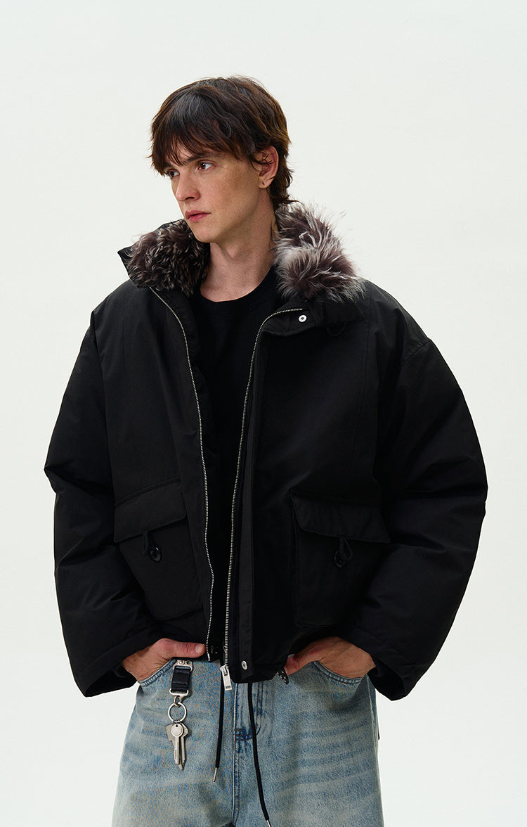 MADWITCH CROPPED UTILITY PUFFER JACKET #L315Q24