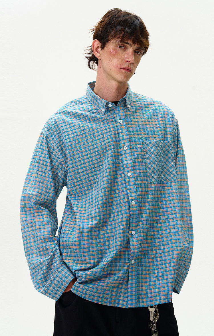 MADWITCH VINTAGE PLAID SHIRT #NR4269