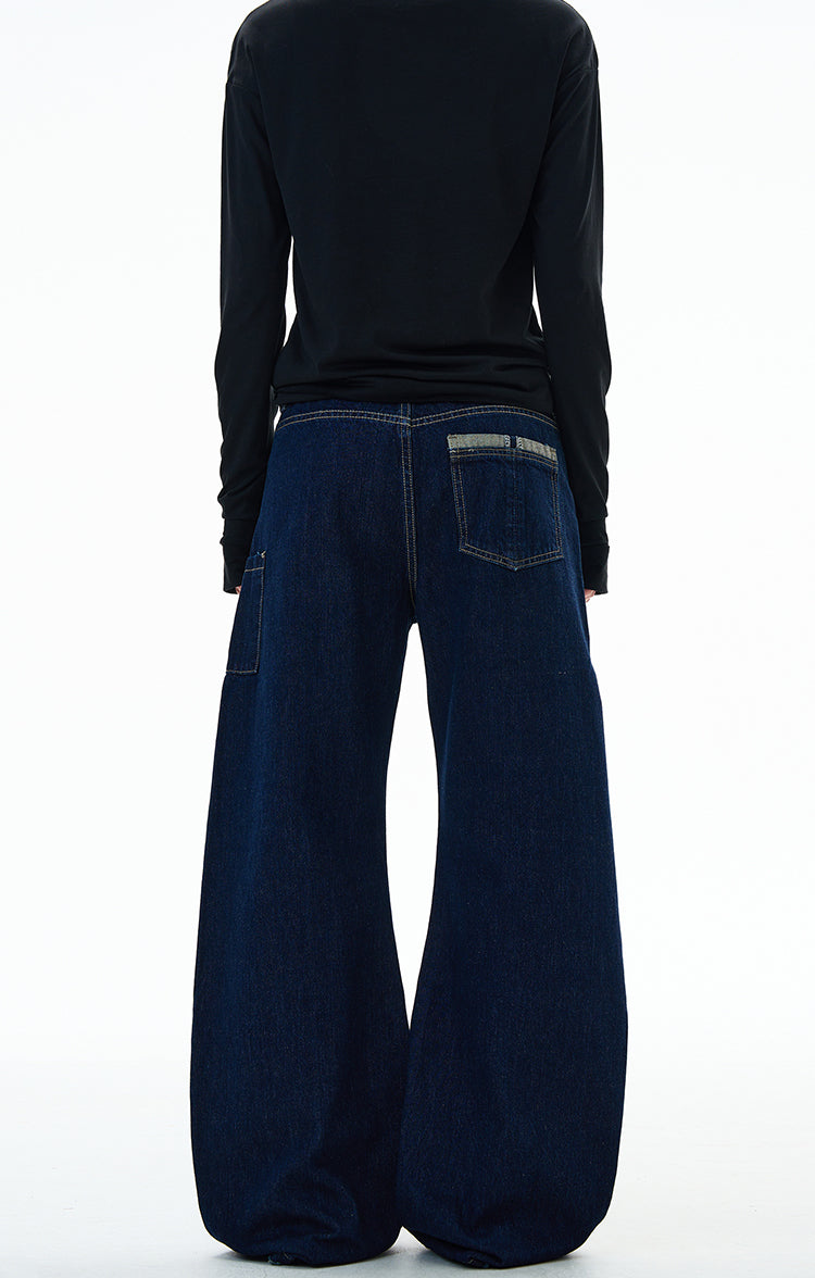 MADWITCH UNISEX CREATIVE WIDE LEG JEANS #G6843