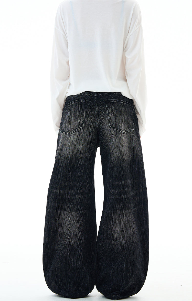 MADWITCH UNISEX HIGH STREET WIDE LEG JEANS #G6669-2
