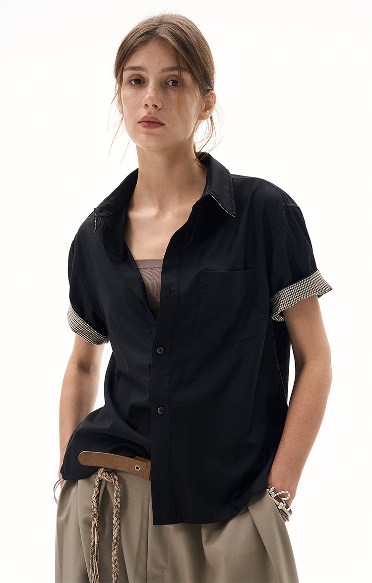 MADWITCH PATCHWORK VINTAGE SHIRT #C226C25
