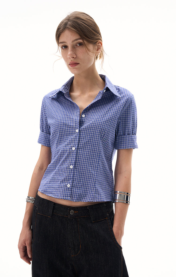 MADWITCH SHORTS-LENGTH STRUCTURED SHIRT #CY156