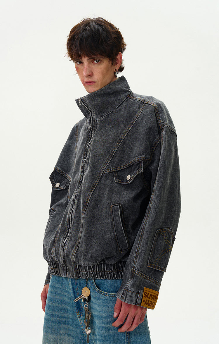 MADWITCH WASHED DENIM JACKET #G6471
