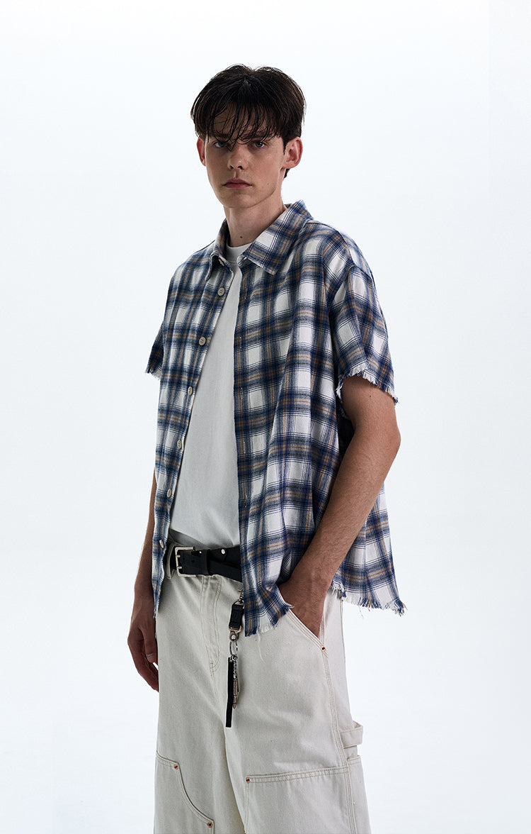 MADWITCH RAW HEM VINTAGE SHIRT #0230