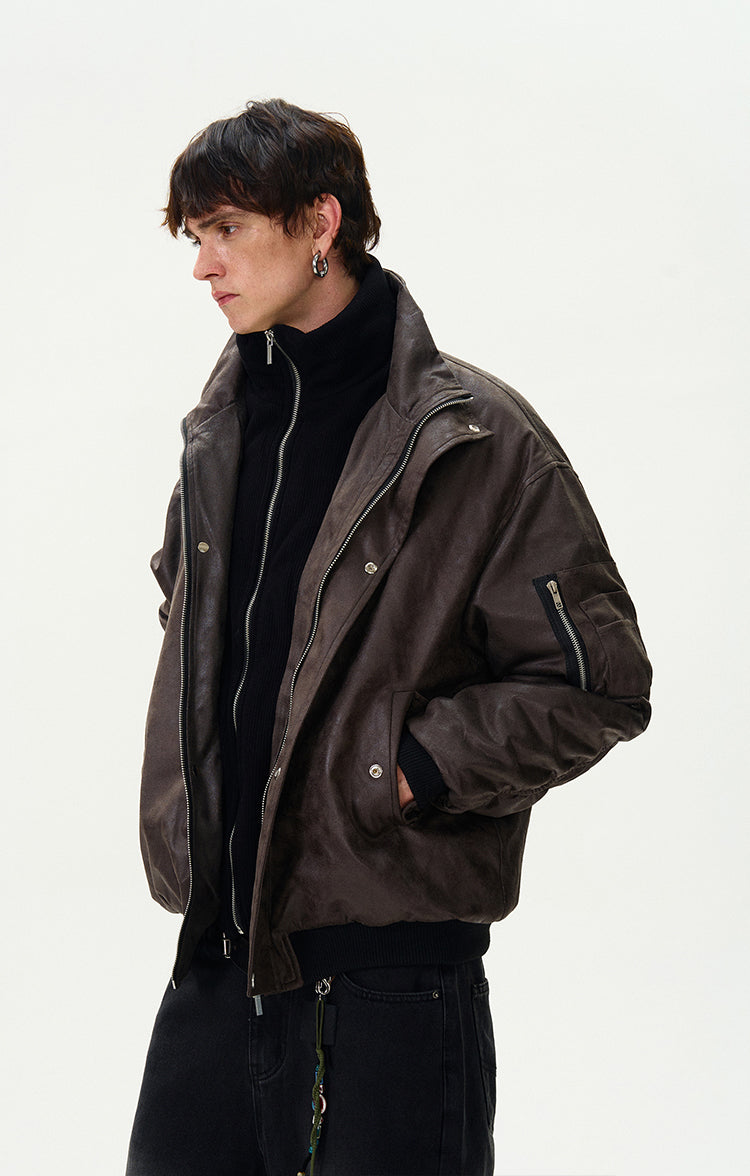 MADWITCH FAUX TWO-IN-ONE JACKET #BM232