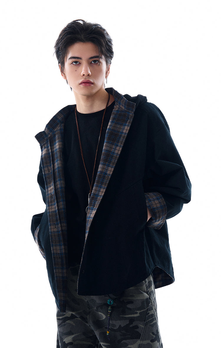 MADWITCH REVERSIBLE HOODED SWEATSHIRT #W2526