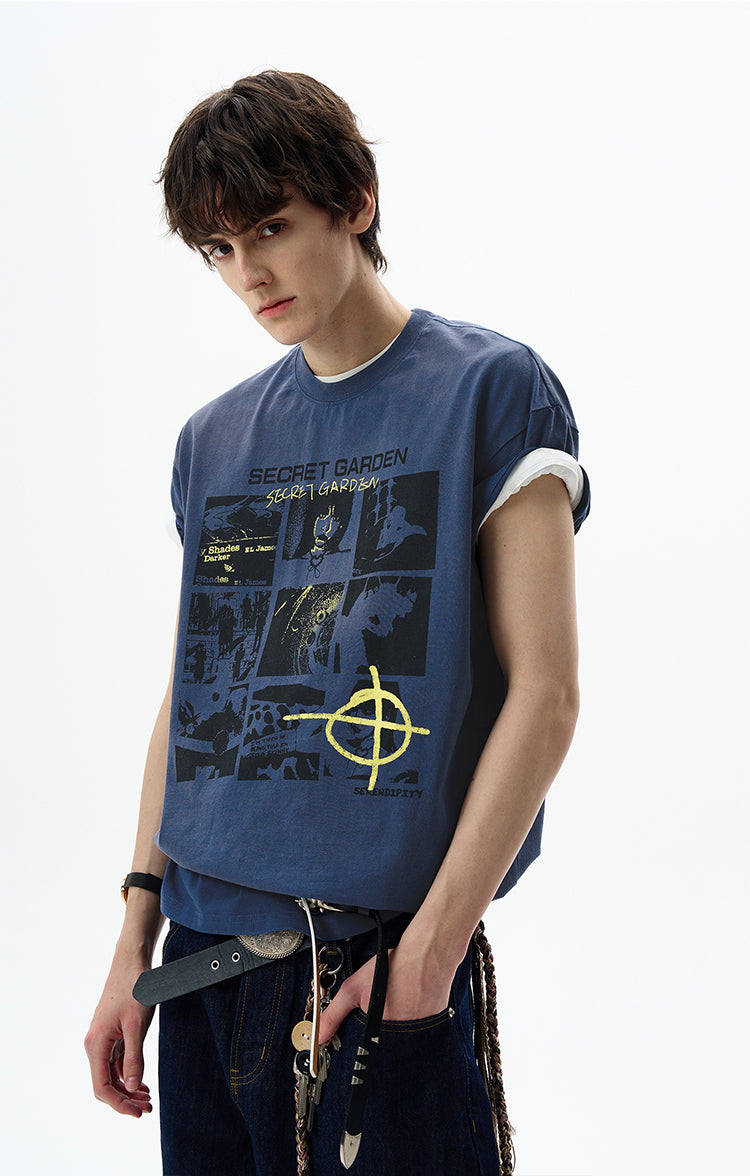 MADWITCH URBAN PRINTED TSHIRT #22640C25