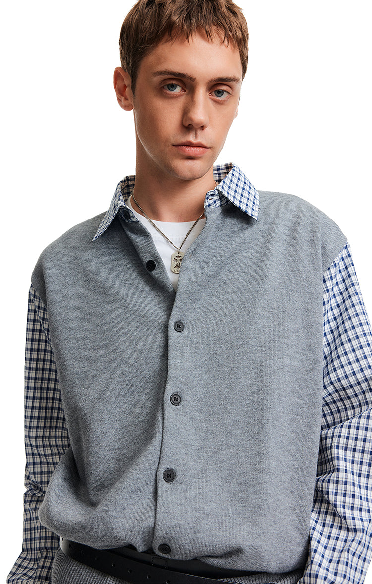 MADWITCH PATCH PLAID KNIT #51179