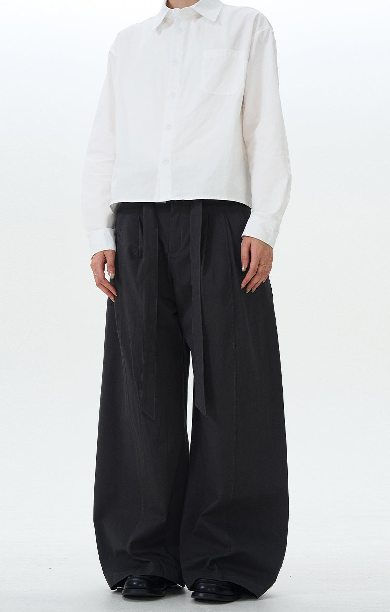 MADWITCH MINIMALIST DRAWSTRING CASUAL PANTS #RK176