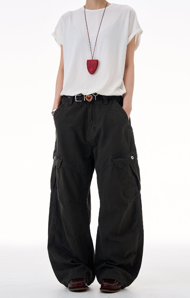 MADWITCH UTILITY RELAXED FIT PANTS #CK3557