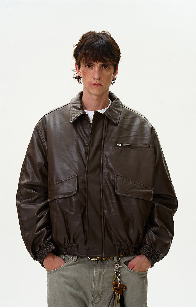 MADWITCH RETRO LEATHER JACKET #RW125