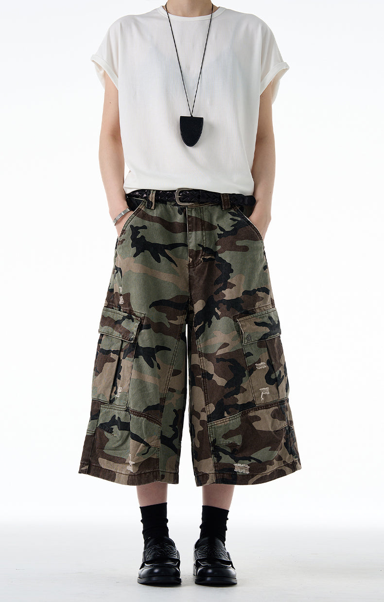 MADWITCH DISTRESSED CAMO CARGO #CK3512D