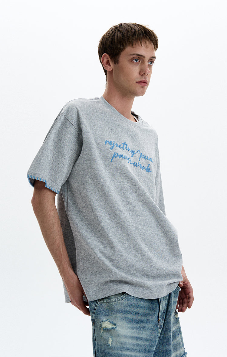MADWITCH VERSATILE EMBROIDERED T-SHIRT #880312
