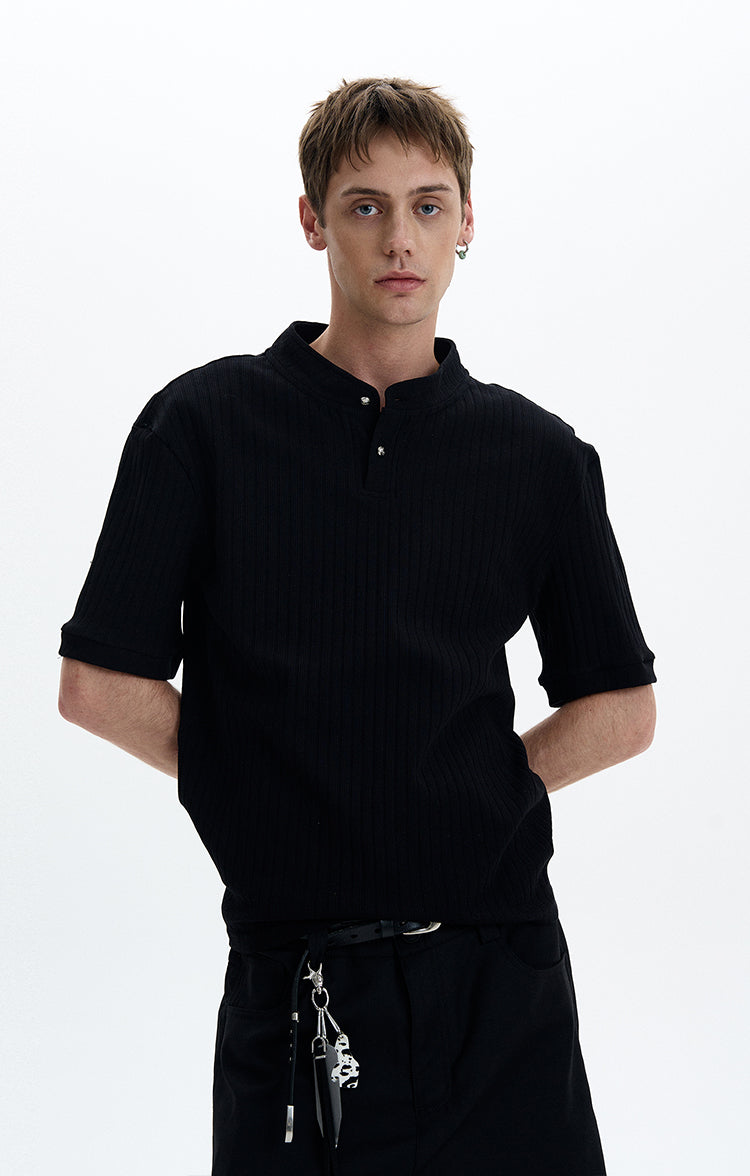 MADWITCH HENLEY NECK SHORT SLEEVE #G1343