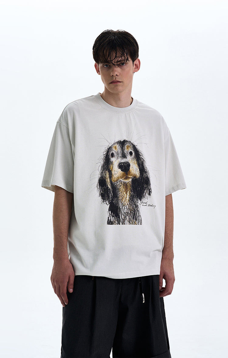 MADWITCH PUPPY PRINT TEE #990635