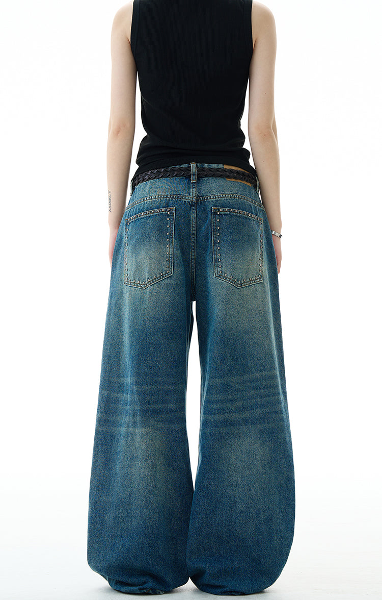 MADWITCH DECONSTRUCTED BAGGY JEANS #G6845