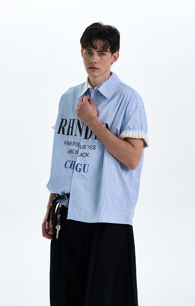 MADWITCH PRINTED SHORT SLEEVED SHIRT #L802