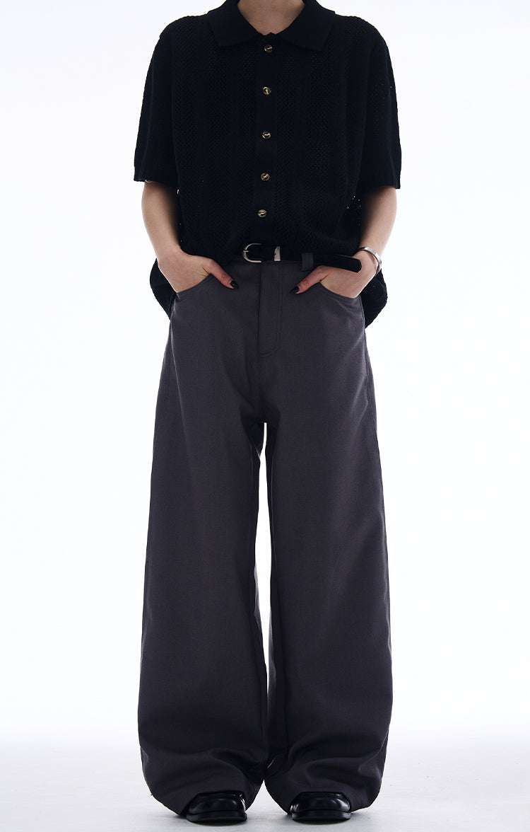 MADWITCH LOOSE STRAIGHT-LEG CASUAL PANTS #CK6657