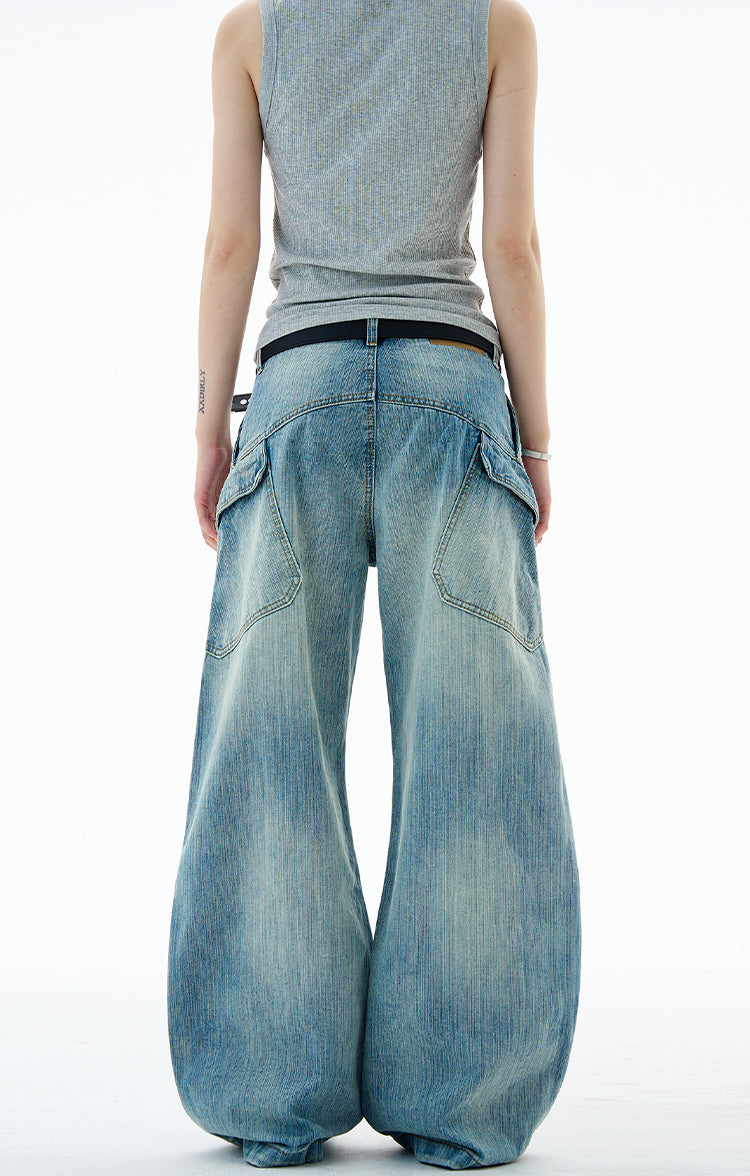MADWITCH SLUB WASH DENIM PANTS #G6847