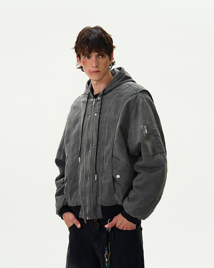 MADWITCH VINTAGE LOOSE-FIT COTTON JACKET #BM254