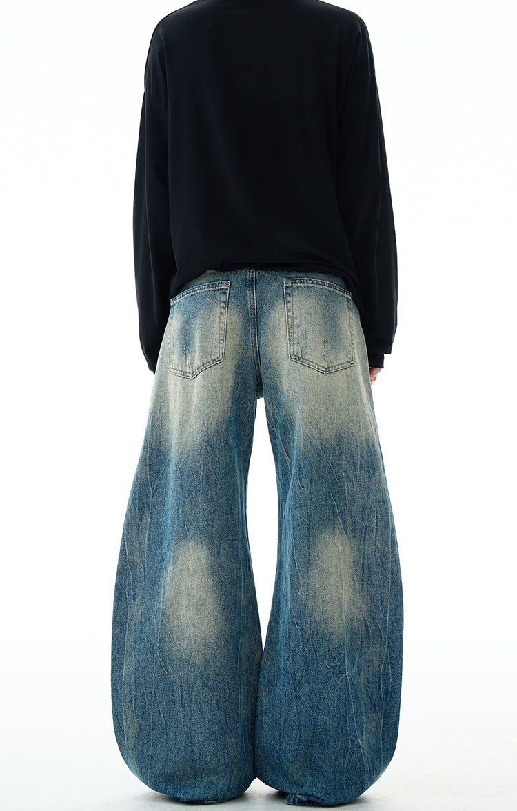 MADWITCH WASHED DISTRESSED JEANS #G6861
