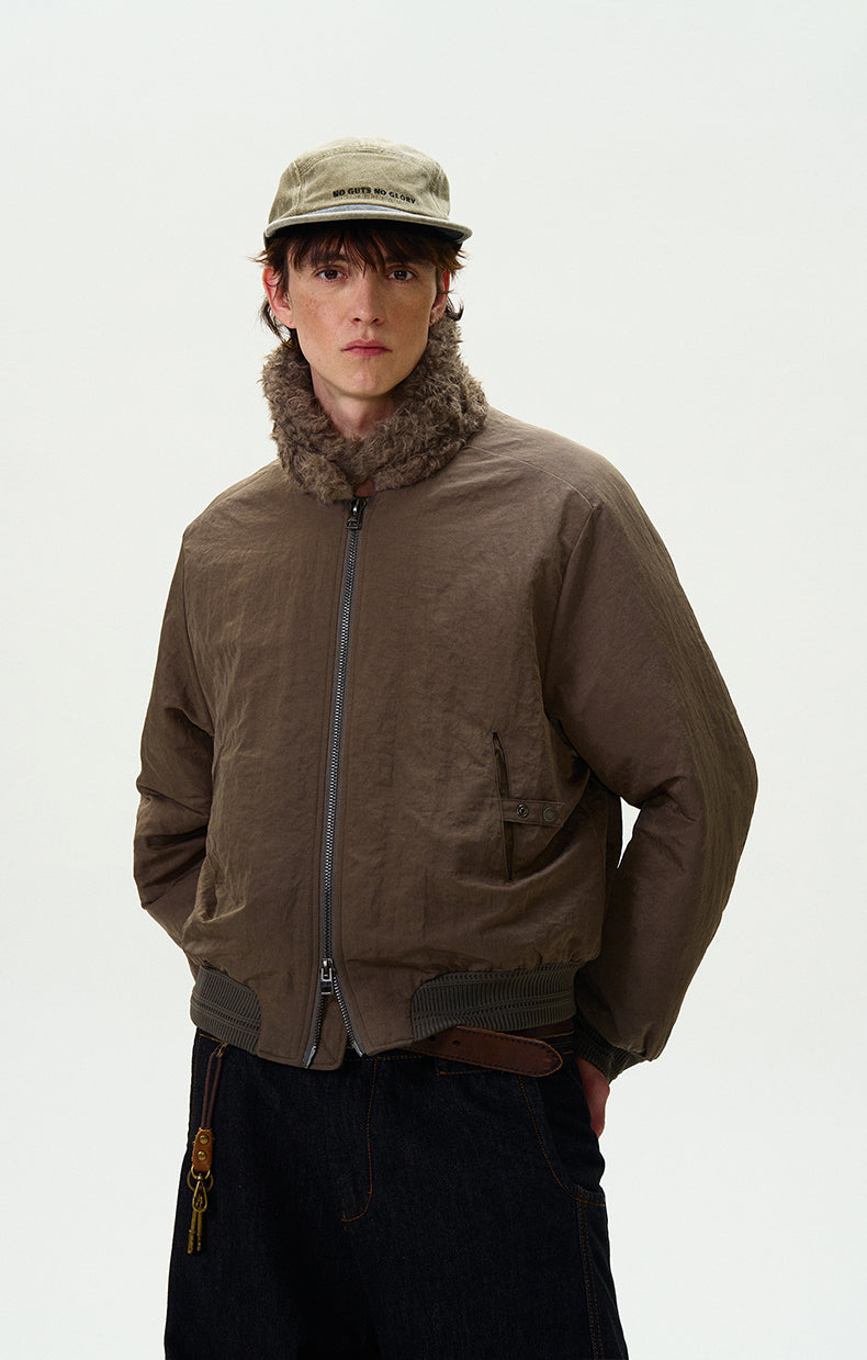 MADWITCH FUR COLLAR UTILITY PARKA COAT #0192