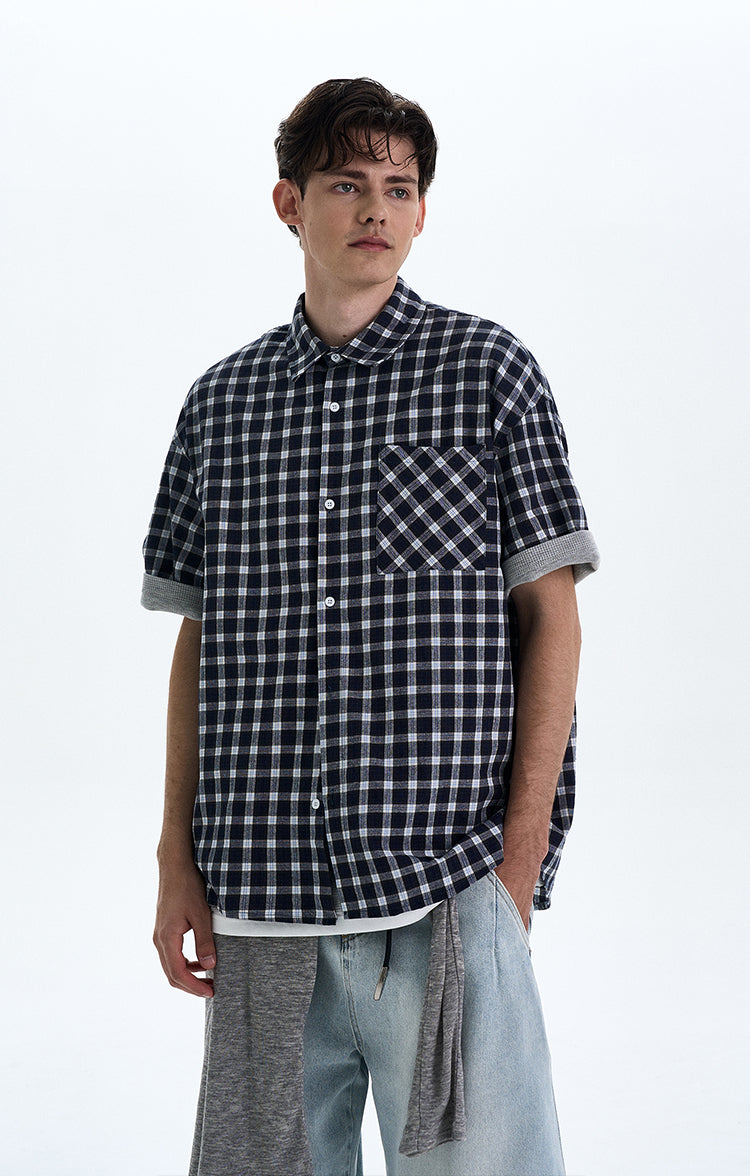 MADWITCH DETACHABLE HOODED SHORT SHIRT #RC218