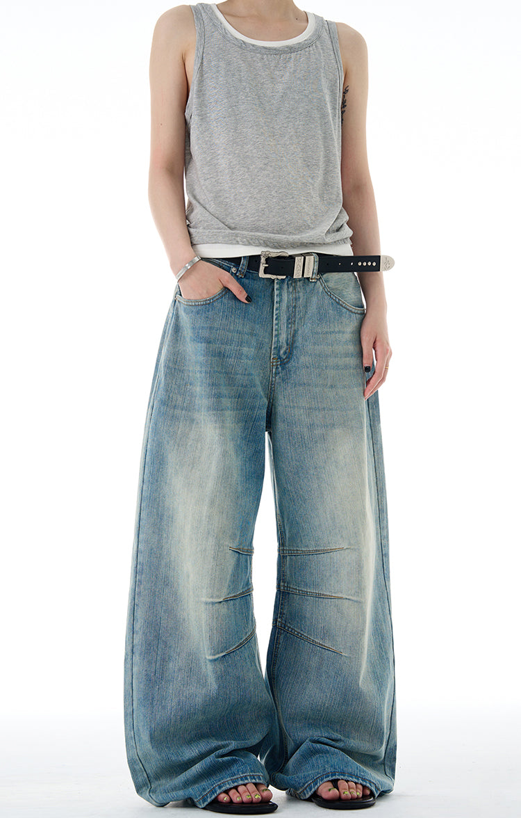 MADWITCH TEXTURED DESIGN JEANS #F9052