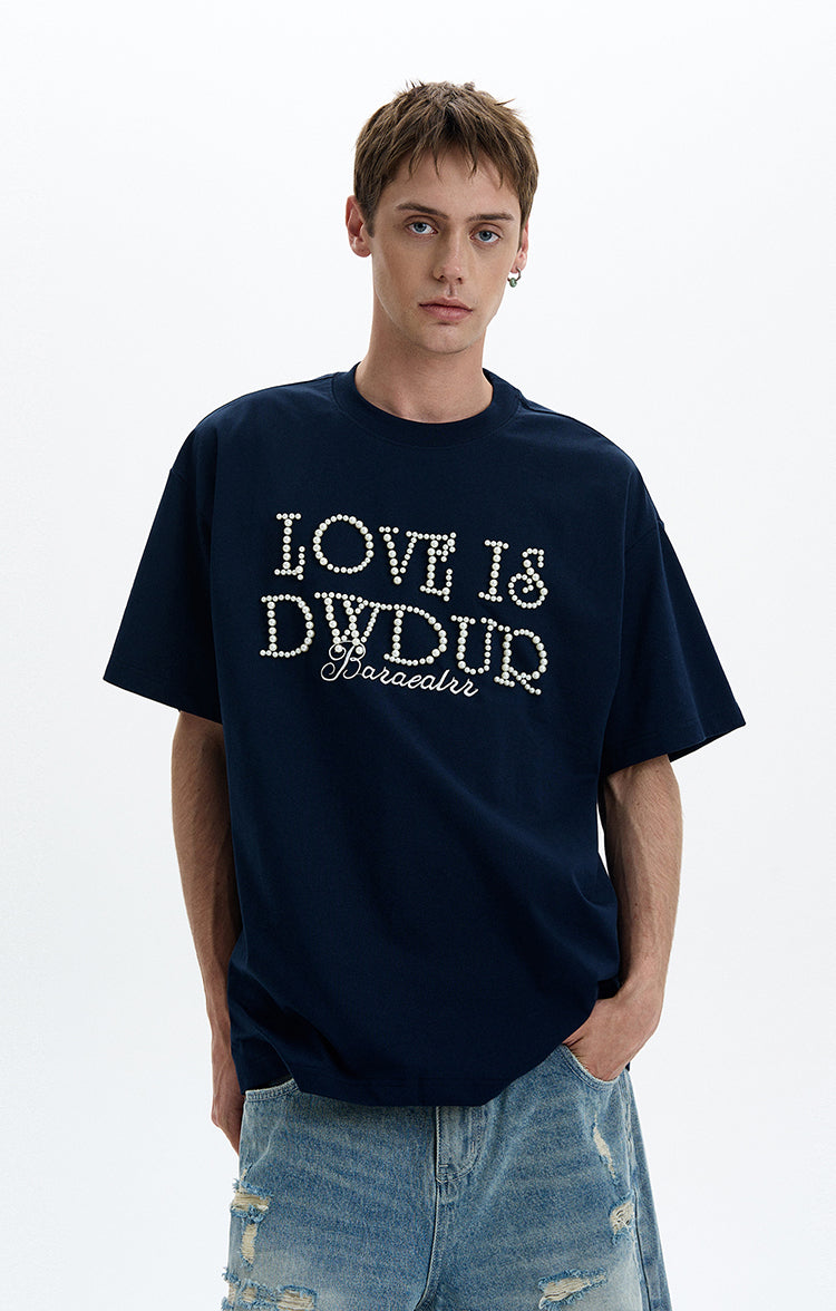 MADWITCH PEARL STUDDED TEE #5865
