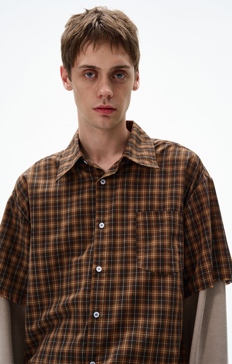 MADWITCH UNISEX FAUX TWO-PIECE SHIRT #CR601