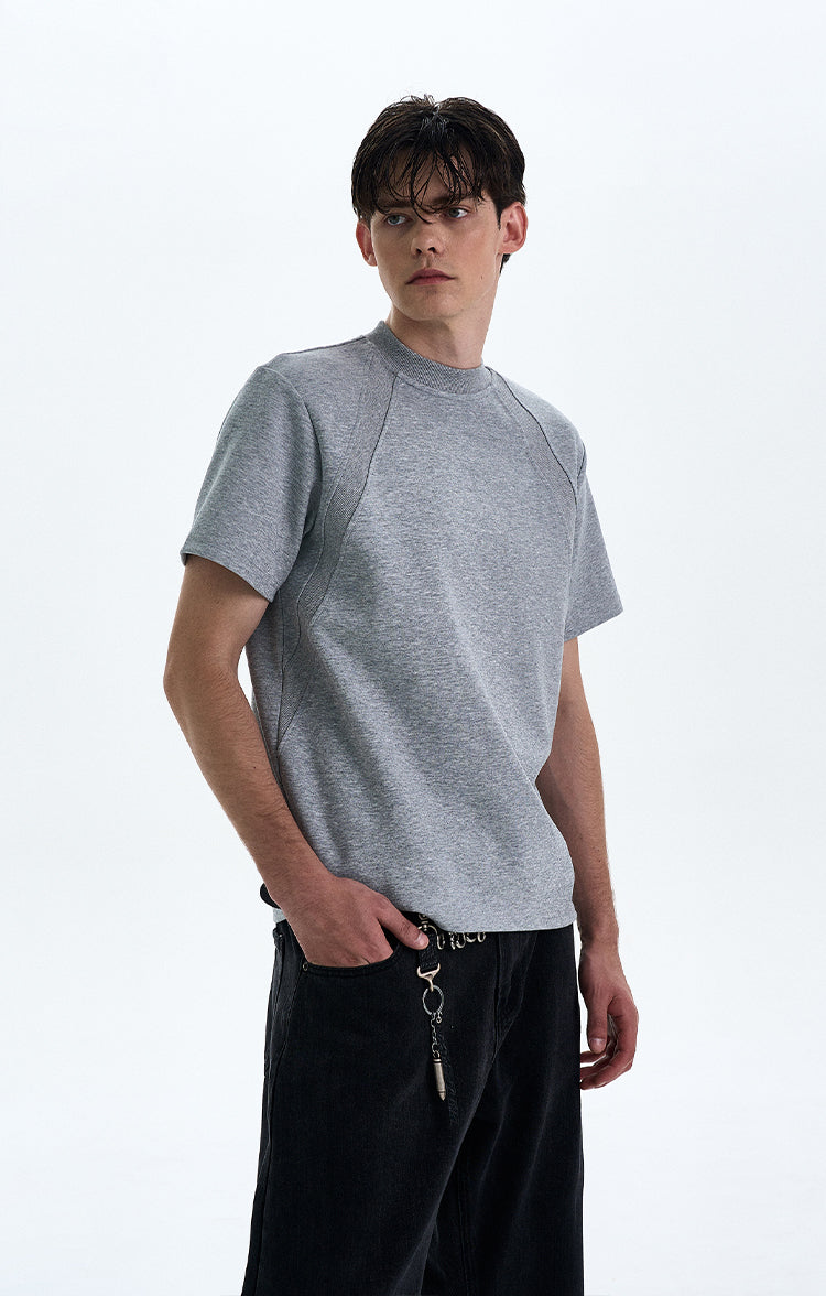 MADWITCH BOXY STRAIGHT SHOULDER T-SHIRT #XY24002