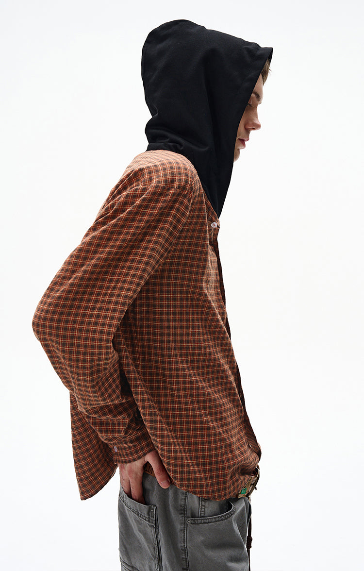 MADWITCH UNISEX COMMUTER HOODED SHIRT #CR602