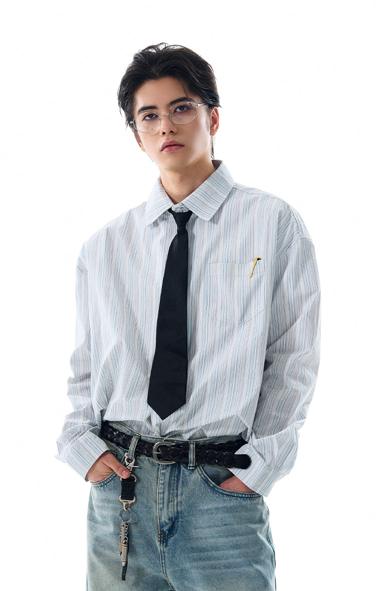 MADWITCH PREMIUM STRIPED SHIRT #L588