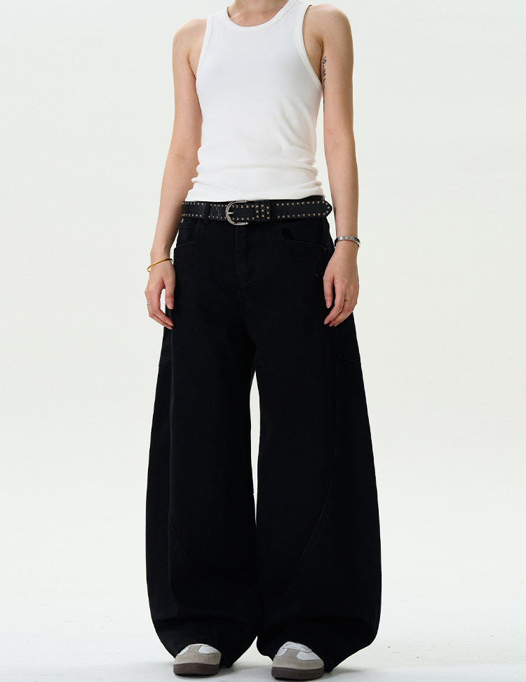 MADWITCH SIMPLE WIDE-LEG PANTS #L497