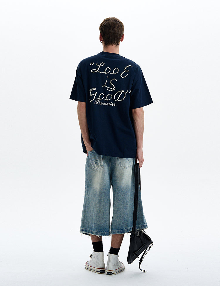 MADWITCH PEARL STUDDED TEE #5865