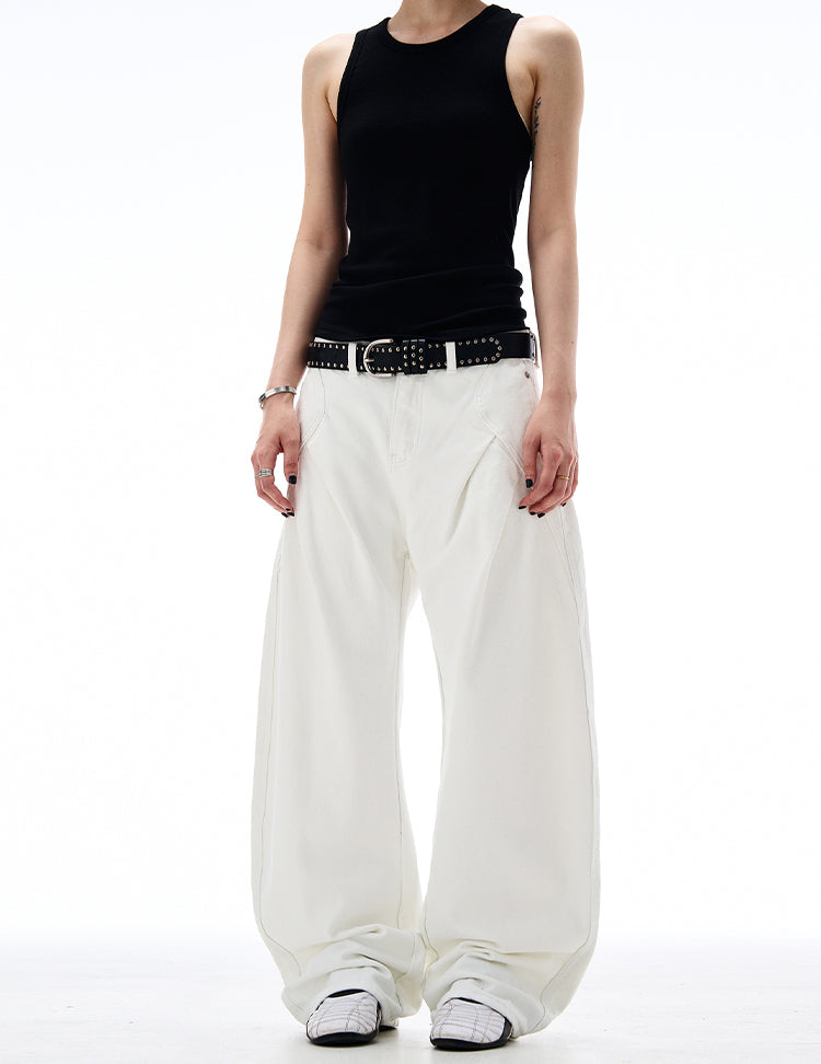 MADWITCH CLEANFIT PLEATED CARGO PANTS #AB1027