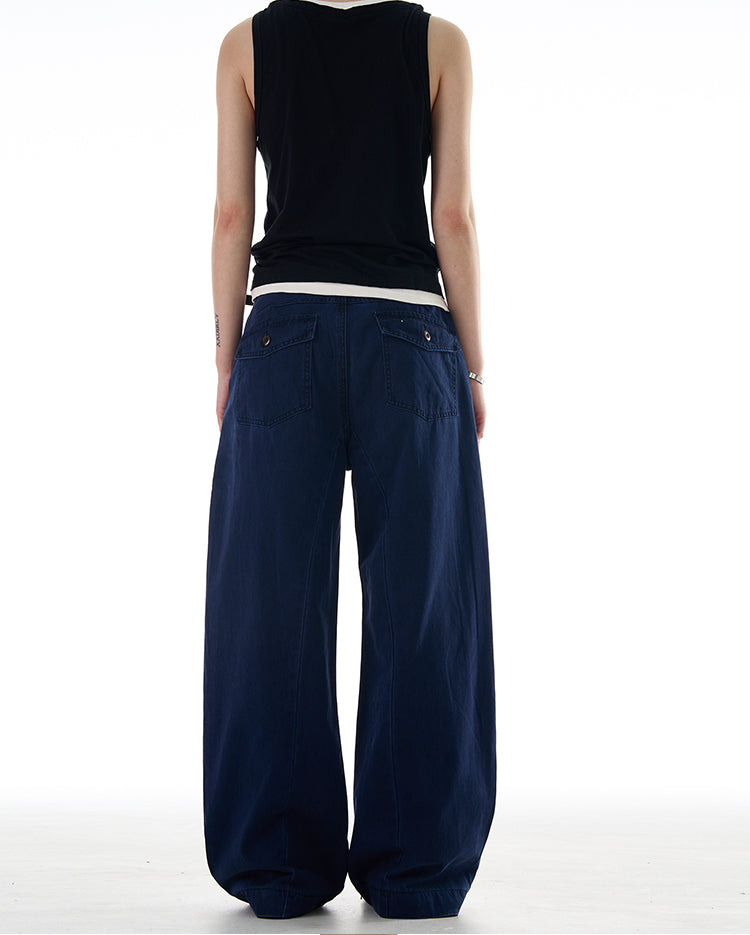 MADWITCH VINTAGE DRAPE RELAXED PANTS #CK3392