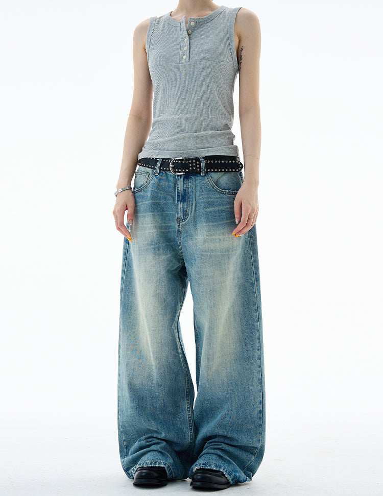 MADWITCH HIGH-STREET WIDE LEG JEANS #CK9677